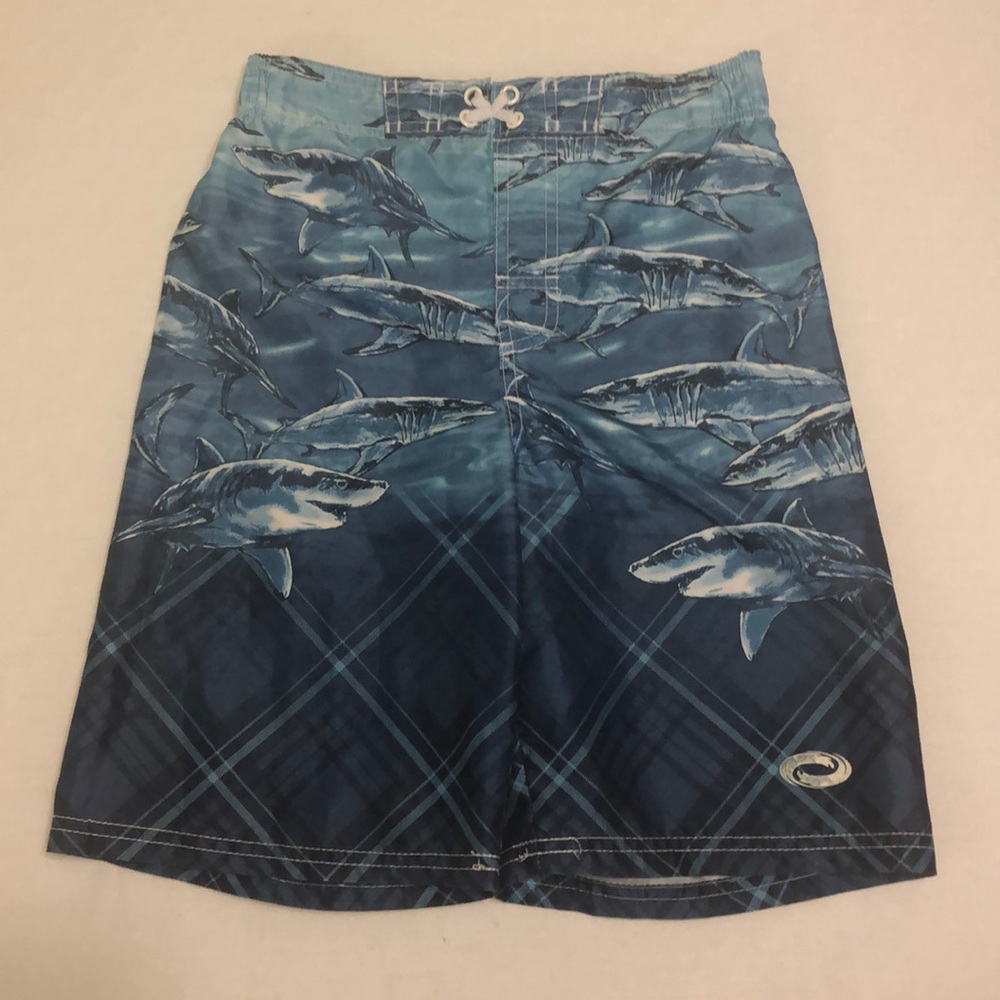 LIKE NEW Boy’s O’Rageous Shark Swim Trunks